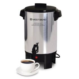 Nobrand 58030 Commercial Coffee Urn And Beverage Dispenser Auto Temp Control 30 Cup Aluminum