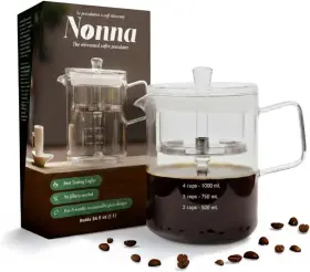 Nna002 Nonna 2.0 Glass Coffee Percolator - Borosilicate And Transparent