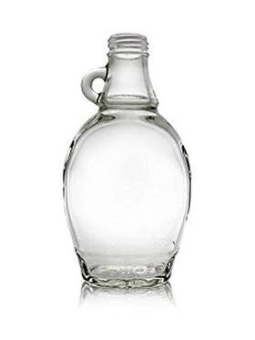North Mountain Supply Csj-8-bp 8 Ounce Glass Maple Syrup Bottles With Silver