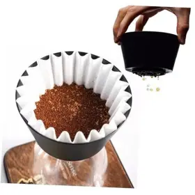 Octplay 705353890260 Pour Over Coffee Maker Dripper 2-5 Cup Brewer Fits 185 Flat Papers