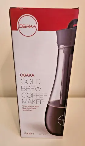 Osaka 735255284171 Cold Brew Coffee Maker -1.5 Liter Tritan Carafe With Stainless Steel Mesh