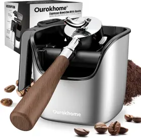 Ourok 744110230291 Ourokhome Knock Box Espresso Accessories The Latest Patented Stainless Steel Es