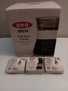 11169900 Oxo Nib Cold Brew Coffee Maker Replacement Parts - Carafe 3x Boxes Of Filters