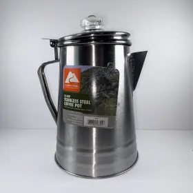18304 Ozark Trail 10-cup Stainless Steel Percolator Coffee Pot