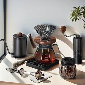 Packchoise 445024899866 Premium Coffee Maker Pour Over Set Home/camp Portable