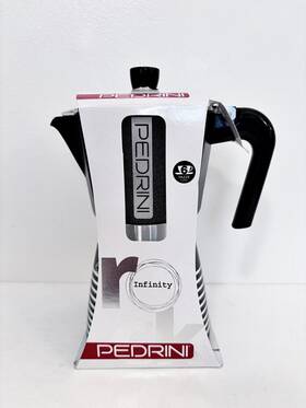 Pedrini 02cf129 Infinity Italian Stovetop Coffee Espresso Maker 6 Cup Moka Pot Rock