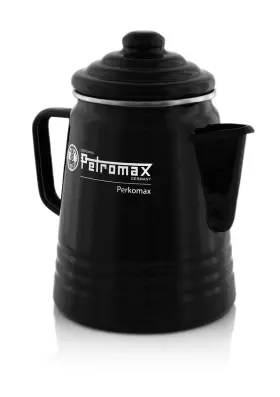 Per-9-s Petromax Tea/coffee Percolator Kitchen Or Campfire Enameled Steel 5-6 C Black