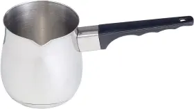 Pollys Home 445024067074 24 Oz / 700 Ml Large Turkish Coffee Pot Stainless Steel Cezve Briki Ibrik Greek
