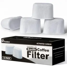 Bes800xl Possiave 12-pack Charcoal Water Filters Compatible With 12 Pack Gray