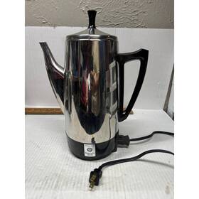Presto 0281104 Electric Coffee Percolator Pot Stainless Steel 12 Cup