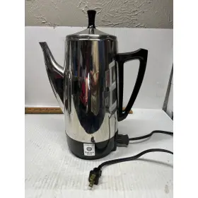 0281104 Presto Electric Coffee Percolator Pot Stainless Steel 12 Cup