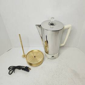 Presto Kk13a Vtg Percolator Mcm Atomic Super Speed Submersible Complete Tested