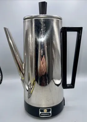 Pk09b Presto Vtg Perk Coffee Pot Nice Condition Tested Model Is Very Rare Workin