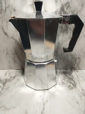 8822j Primula Moka Pot Stovetop Espresso Maker Silver Aluminum Matte