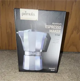 B001j1l59e Primula Classic Stovetop Espresso Maker 6 Cup Polished Silver Aluminum