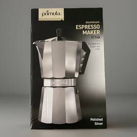 Primula Pes-3312-silver Espresso Stovetop Coffee Maker 12 Cups Aluminum New In Box