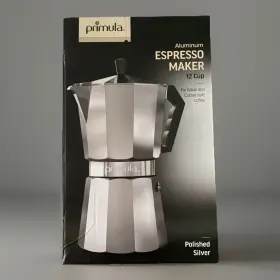 Pes-3312-silver Primula Espresso Stovetop Coffee Maker 12 Cups Aluminum New In Box