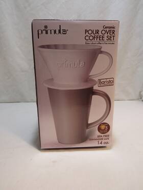 Primula Pposs-6802 Ceramic Pour Over Coffee Set - Single Serve