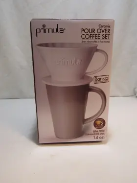Pposs-6802 Primula Ceramic Pour Over Coffee Set - Single Serve