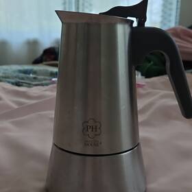 Princess House L2429 Stainless Steel Induction Ready Moka Pot Espresso Maker