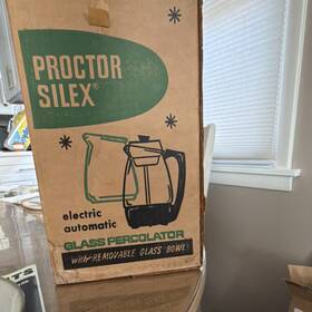 Proctor Silex 70503 Electric Automatic Glass Percolator Ground Coffee Corded
