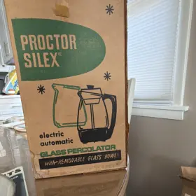 70503 Proctor Silex Electric Automatic Glass Percolator Ground Coffee Corded