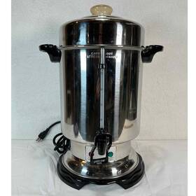 Proctor Silex D50065 Hamilton Beach Percolator Coffee Maker Stainless Steel 4-12 Cup