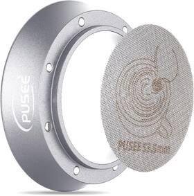 Pusee 58funnel 58mm Espresso Dosing Funnel And 58.5mm Puck 58.5filter Silver