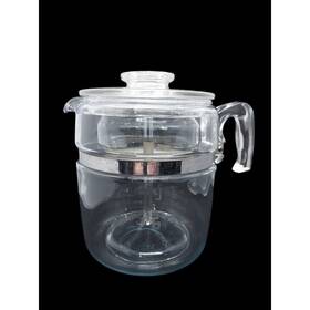 Pyrex 7599 Vintage 9 Cup Glass Coffee Stovetop Percolater #7759 Complete