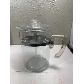 9-cups Pyrex 7829-b Clear Glass Stovetop Coffee Pot Percolator Flameware