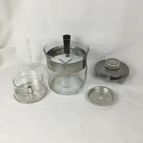 8854 Pyrex Vintage Coffee Brewer Pot Percolator 4 Cup Glass Carafe With Htf Stem