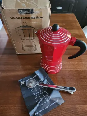 51800 Rainbean Moka Pot 6 Cup Stovetop Espresso Maker