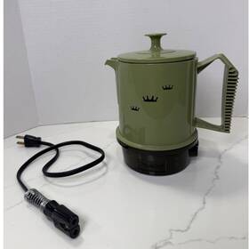 Regal 7503-1076 Vintage Poly Perk Avocado Green Coffee Percolator 2-4 Cup Model