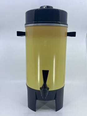 Regal Ware 7036 Coffee Percolator Pot Maker 36 Cup Harvest Gold Vintage With Orig Box