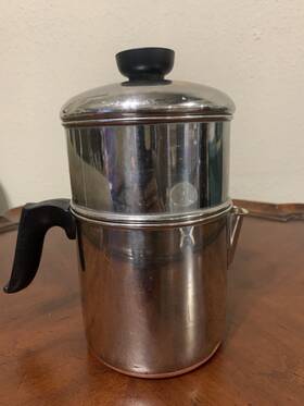 Revere Ware Drip-0-lator 1801 Drip-o-lator Percolator Coffee Pot 2-4 Cup Copper Clad