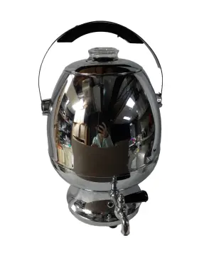5835-b Royal Hallmark Robeson Electric Coffee Percolator Chrome Finish 5835 Egg Shape