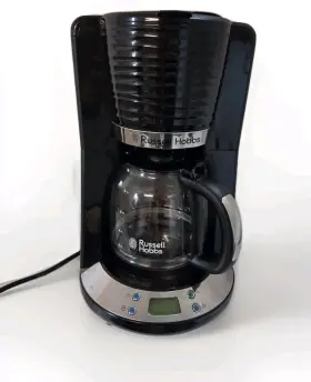 24033-56 Russell Hobbs Drip Coffee Filter Machine Black 1.25 Litres 10-15 Cups