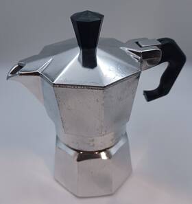 Sanper 3177 Stovetop Espresso Maker Moka Pot 1 Cup Aluminum Italian Made