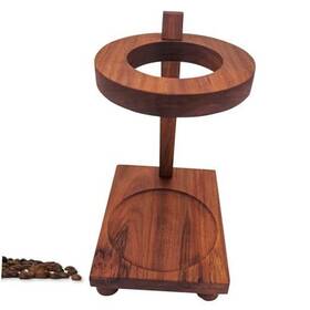 Sea Dog Woodworks 850046656316 Wood Coffee Pour Over Stand Premium Wooden Handcrafted Drip Only