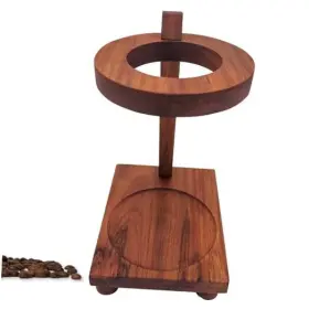Sea Dog Woodworks 850046656316 Wood Coffee Pour Over Stand Premium Wooden Handcrafted Drip Only