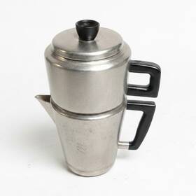 Sears 571.880 8 Cup Stovetop Espresso Maker Moka Pot Aluminum Silver/black