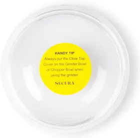 Cg7412-cleartop Secura Replacement Clear Top Cover For Coffee And Spice Grinder Silver
