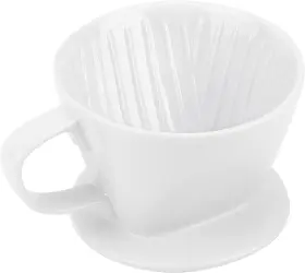 Segarty 313046218231 Pour Over Coffee Maker Single Cup White Ceramic Dripper No. 2 Set