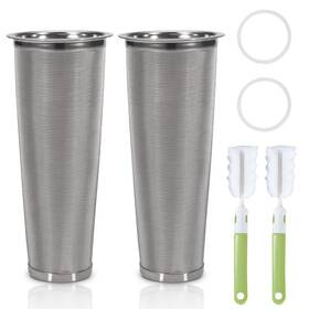 Sekonow 410464352587 2pcs Cold Brew Filter - Coffee For 64oz Wide Mouth Mason Jar Maker Pitcher
