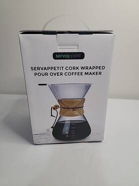 Servappetit 850044823161 Pour Over Coffeemaker Portable Clear Hand Drip Coffee Pot For Shop