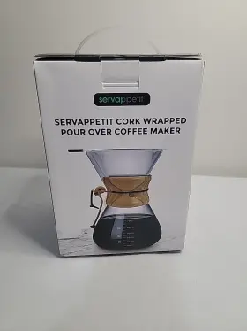 Servappetit 850044823161 Pour Over Coffeemaker Portable Clear Hand Drip Coffee Pot For Shop