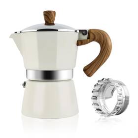 Shanson 725388212035 Moka Pot Stovetop Espresso Maker 3 Cup 5 Oz Italian Coffee Manual Cuban