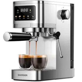 1661 Shardor Espresso Machine 20 Bar Professional Medium Silver