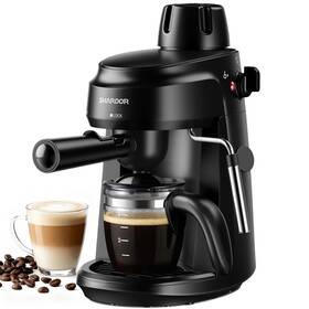 Shardor 5006 3.5 Bar Espresso Machine 4-cup Compact Maker Medium Black