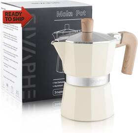 Sivaphe Mkal3 Aluminum Moka Pot 3 Espresso Cups Percolator And Coffee Maker
